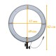 Ring light LED 50W dimmable, 3200-5500K