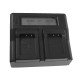 BATTERY DUAL CHARGER FOR SONY NP-F550 NP-FM50