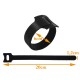 Cable tape black  200x12mm