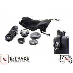 Out of stock - LENS KIT 3 IN 1 FOR SMARTFON - macro / fish eye / wide