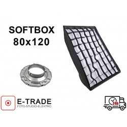 Profesjonalny softbox 80x120cm siatka grid