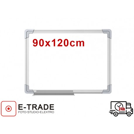 Dry erasing magnetic whiteboard  90x120cm + gratis