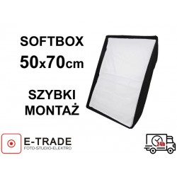 Profesjonalny softbox 50x70cm szybki montaż