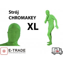 Dwuczęściowy zielony strój CHROMAKEY rozmiar XL