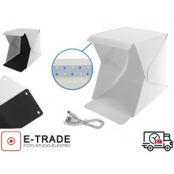 Zestaw do fotografii produktowej, namiot bezcieniowy 20 cm z oświetleniem LED