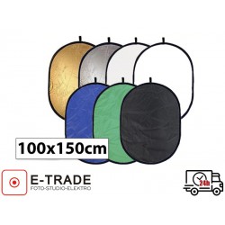 COLLAPSIBLE REFLECTOR DISC 7IN1 100X150CM