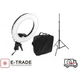 Ring light LED 35W dimmable + case + tripod