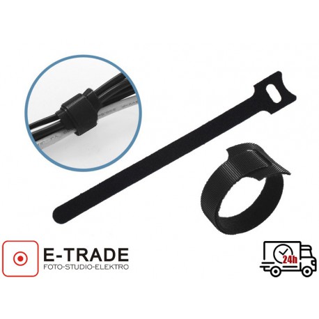 Cable tape black  200x12mm