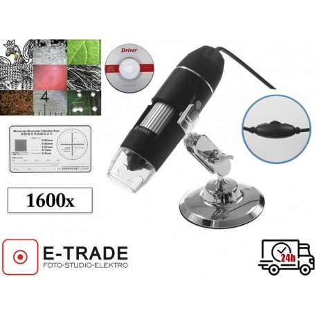 Camera usb LED digital Microscope x1600
