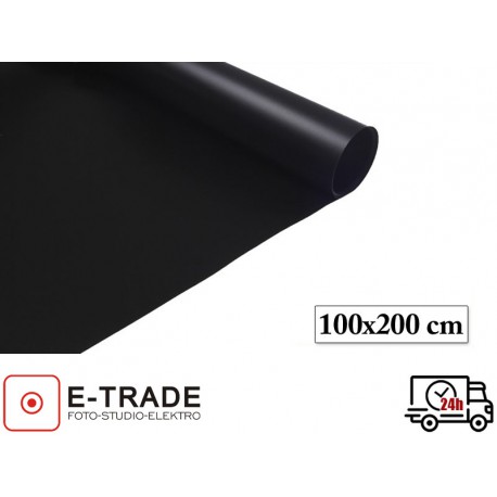 Backdrop black PVC 100x200 cm