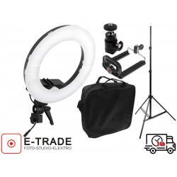 Ring light LED 35W dimmable + case + tripod + phone holder