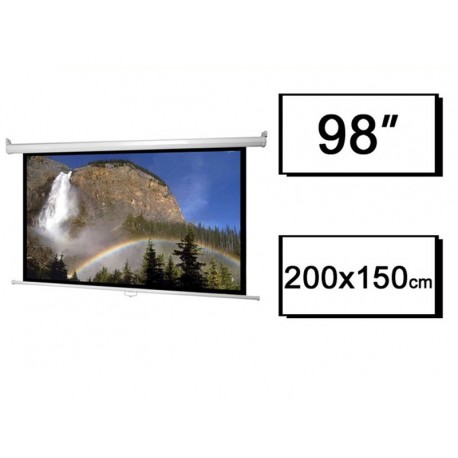 Ekran projekcyjny 200x150 ścienny ramka