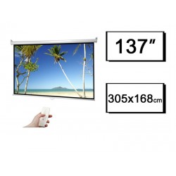 Ekran projekcyjny 305x168 elektryczny ramka