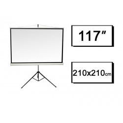Ekran projekcyjny 210x210cm ze statywem