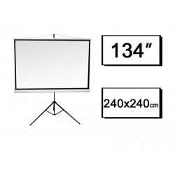 Ekran projekcyjny 240x240cm ramka + statyw