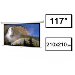 Ekran projekcyjny 210x210 ścienny ramka
