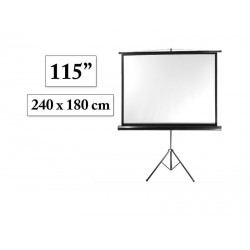 Ekran projekcyjny 240x180 cm ramka + statyw