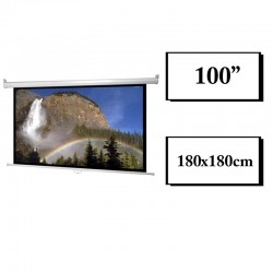 Ekran projekcyjny 180x180 ścienny ramka