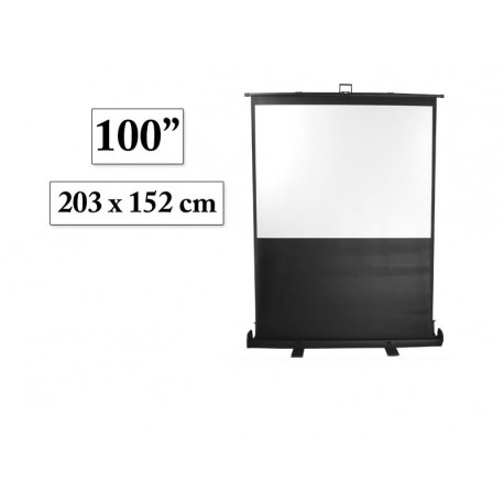 Ekran projekcyjny 100" podłogowy wolnostojący 203x152 cm