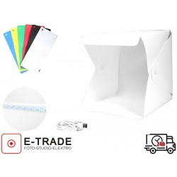 Zestaw do fotografii produktowej, namiot bezcieniowy 23 cm z oświetleniem LED